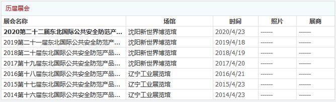 2020第二十二屆東北國際公共安全防范產(chǎn)品博覽會