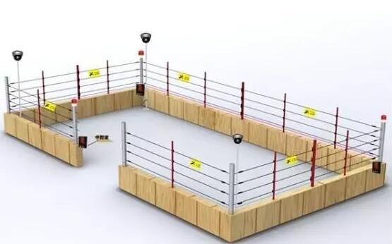 周界電子圍欄報警系統(tǒng)安裝施工流程（4線圖解）