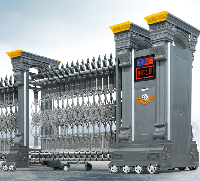 耀系390A（古銅銀）鋁合金伸縮門