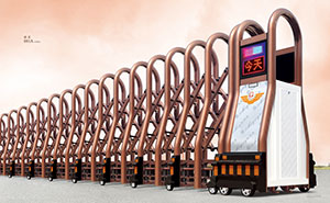 鋁合金伸縮門(mén) - 雅系881A（古銅金）鋁合金伸縮門(mén)