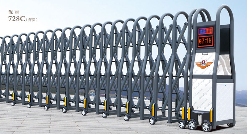 靚麗728C(深灰)鋁合金伸縮門