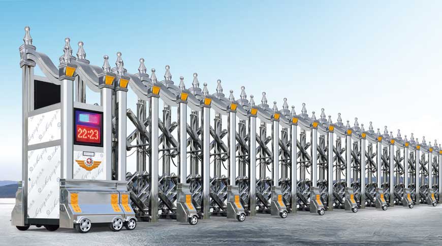 精鋼門G399電動伸縮門