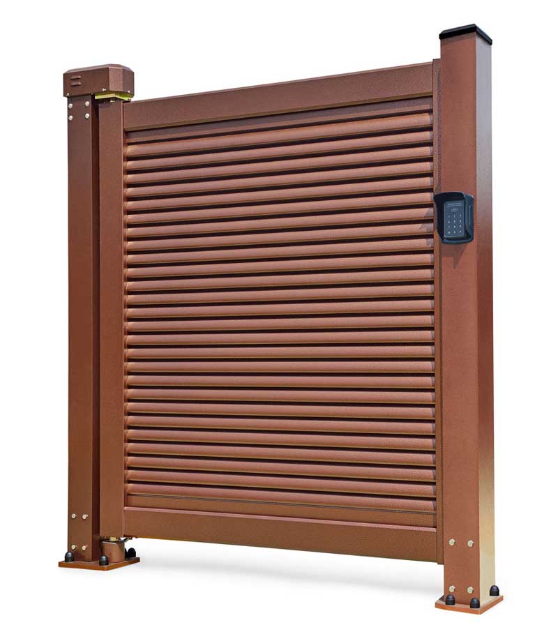 人行通道快速平開門【100柱】K2-B3（紅古銅）