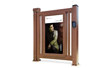 廣告小門 - 人行通道廣告門（固定）G2-B2（紅古銅）