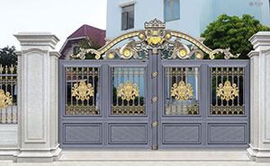 鋁藝大門(mén) - 盧浮魅影-皇家-LHJ17127鋁藝大門(mén)