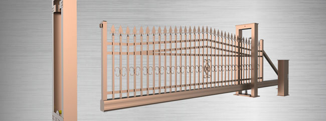 庭院定制款無(wú)軌懸浮門