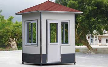 崗亭 - 金屬雕花板崗亭