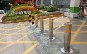 佛山松崗萬(wàn)石幼兒園升降柱案例 - 中出網(wǎng)-智能出入口與停車充電門戶