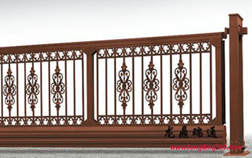 懸浮平移門 - 無(wú)軌懸浮門雕花LD-02棕色