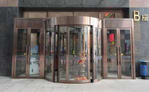 沈陽財(cái)富大廈-旋轉(zhuǎn)門案例 - 中出網(wǎng)-智能出入口與停車充電門戶