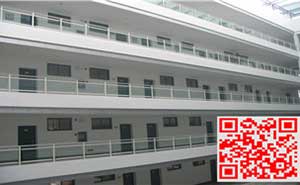 金華職業(yè)技術(shù)學(xué)院玻璃陽(yáng)臺(tái)護(hù)欄、飄窗護(hù)欄案例