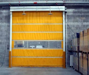 東莞富健美印刷廠快速門案例 - 中出網(wǎng)-智能出入口與停車充電門戶