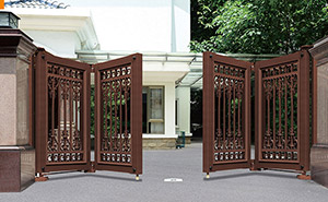 電動折疊門 - 折疊門1587-A（爆花金）