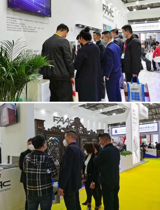 工作人員與觀展者詳細(xì)講解產(chǎn)品，交流行業(yè)信息