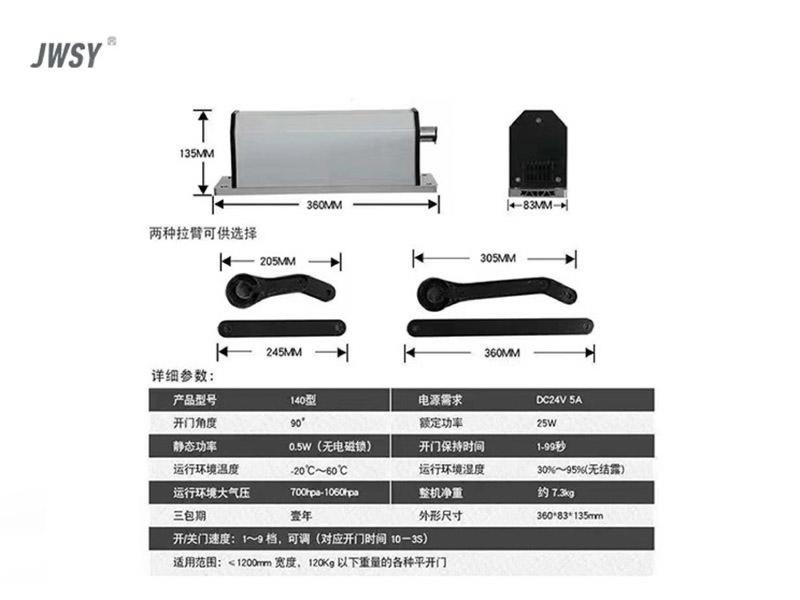 側(cè)裝開門機