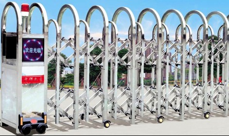 A56大圓彎加強型電動伸縮門