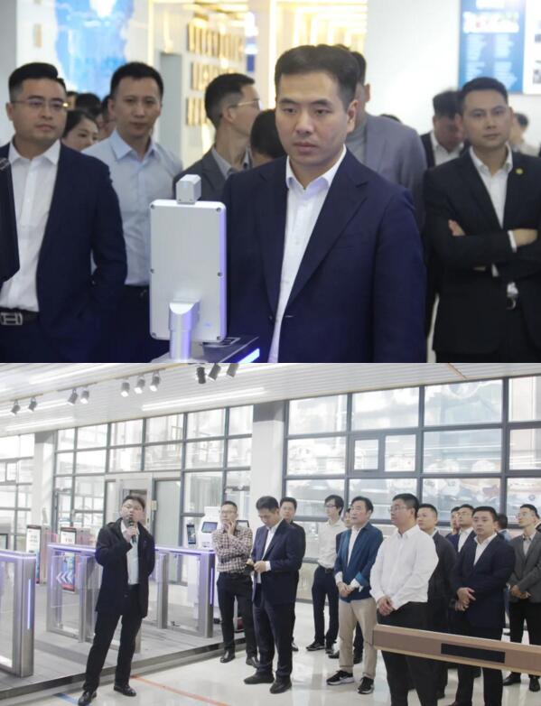 公司陪同人員向江西省委、省青年企業(yè)家協(xié)會(huì)嘉賓展示、講解了百勝城市級(jí)智慧停車解決方案的落地、應(yīng)用