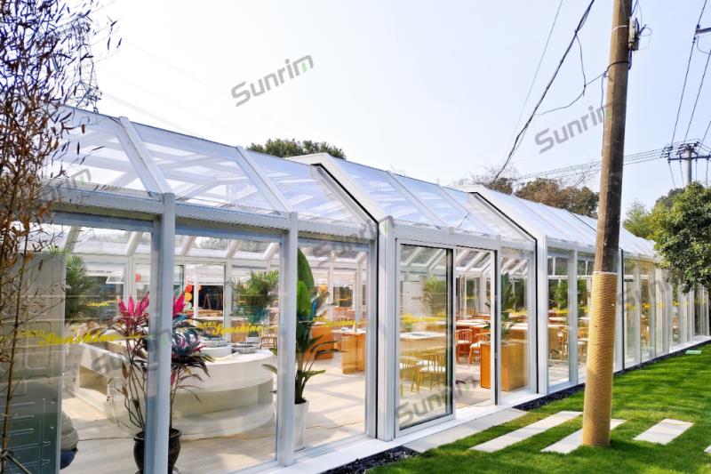 泰康集團(tuán)徑山景區(qū)戶外餐廳移動(dòng)陽(yáng)光房