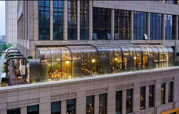 商場露臺餐廳移動陽光房