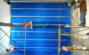 孝感市嘉航酒店特級無機(jī)布防火卷簾門案例