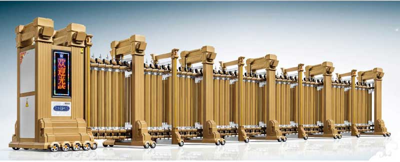 門之神KS188（金色）鋅鋁合金電動伸縮門