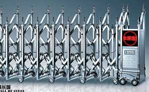 不銹鋼伸縮門 - 南北德信NB-鋼鐵長城不銹鋼伸縮門