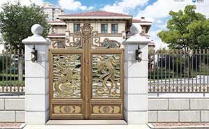 鋁藝大門 - 龍鳳呈祥（平開(kāi)門）NB-962