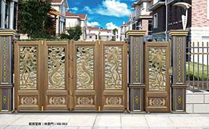 鋁藝大門 - 龍鳳呈祥（折疊門）NB-963