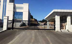 湖北紅安縣法院安寶T智能安全伸縮平移門工程案例