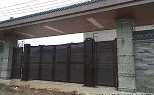 鎮(zhèn)江丹陽市私人別墅智能懸折門工程案例