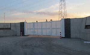 鹽城西大豐劉莊自來(lái)水廠智能懸折門案例