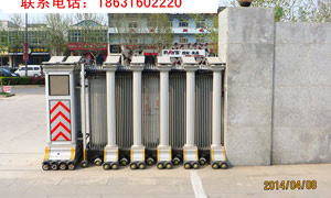 霸州市地稅局伸縮門案例 - 中出網(wǎng)-智能出入口與停車充電門戶