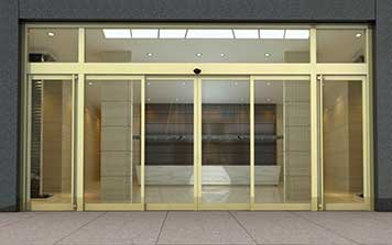 鈦金包框自動感應門