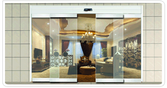 HY-A2純玻璃雙開(kāi)式緊急速推自動(dòng)門(mén)