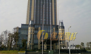 南昌格蘭云天國際酒店旗桿案例 - 中出網(wǎng)-智能出入口與停車充電門戶