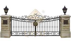 典雅鐵藝庭院大門