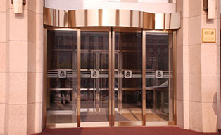 北京飯店自動(dòng)平開(kāi)門(mén)工程案例