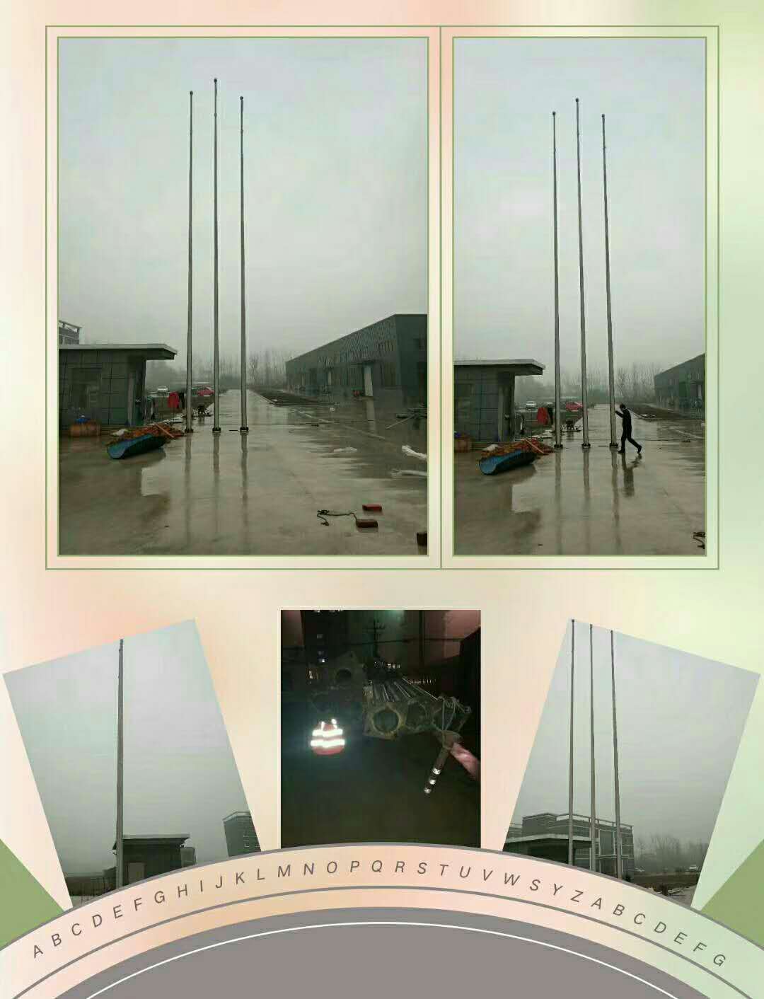 汕尾酒店旗桿內(nèi)置式旗桿手動(dòng)旗桿注水旗桿