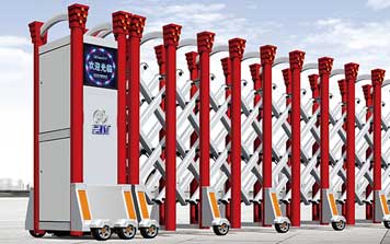 鋁合金伸縮門(mén) - 中國(guó)館（網(wǎng)花）QG-L1600鋁合金伸縮門(mén)