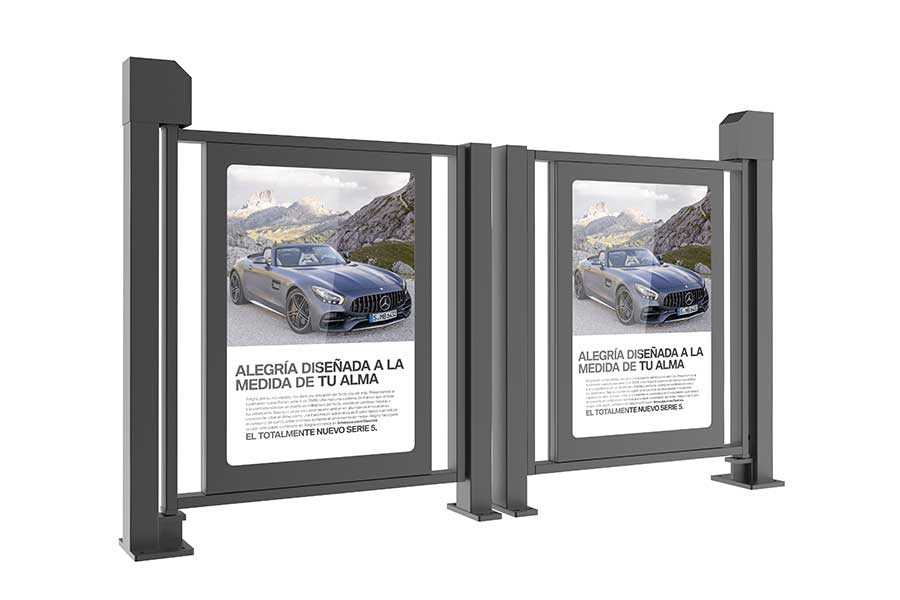 小區(qū)人行通道廣告門(mén)