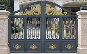 曲江公館和園鋁藝別墅大門案例