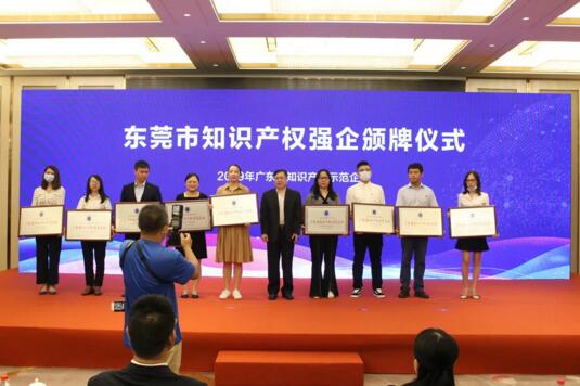 榮獲廣東省知識產(chǎn)權(quán)示范企業(yè)