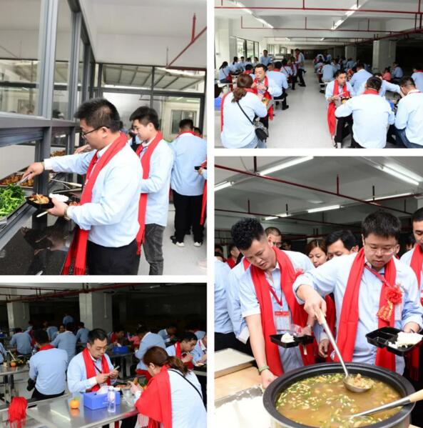 午餐特意安排在安快新食堂