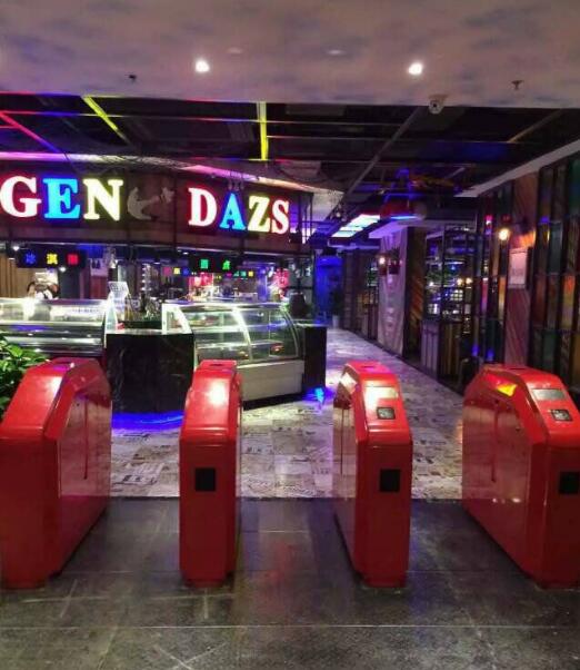 杭州香四海自助餐廳通道閘案例 - 中出網-智能出入口與停車充電門戶