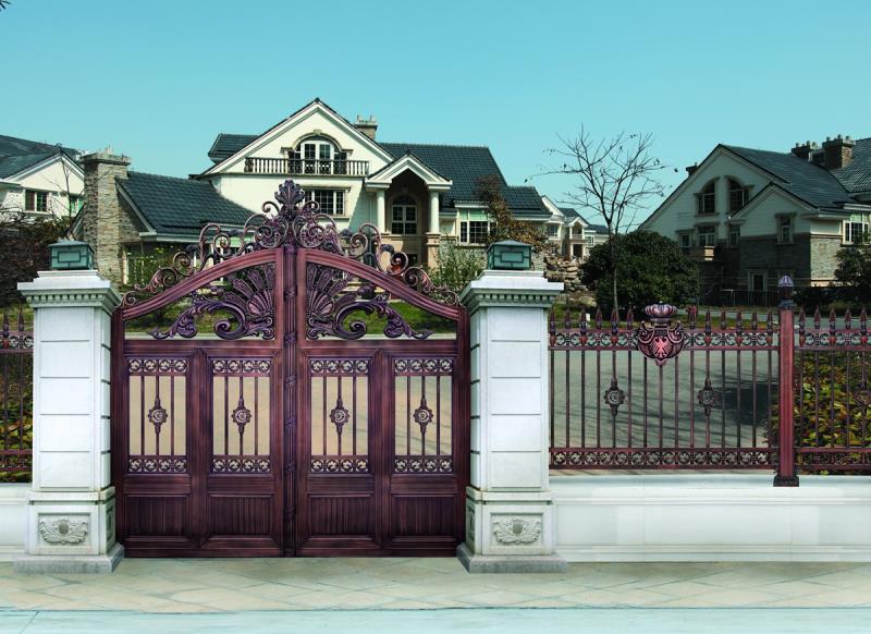 庭院大門(mén)-HYL908-紅-效果圖