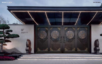 電動折疊門 - 松鶴-SH-19200（名流深咖+藝術(shù)金黃）