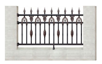 WL-19103護(hù)欄（名流銀咖+藝術(shù)淺紅）