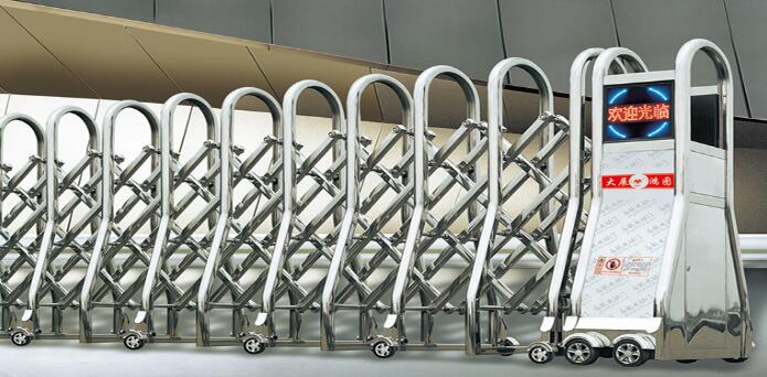 不銹鋼伸縮門 - 精拋精鋼電動(dòng)伸縮門