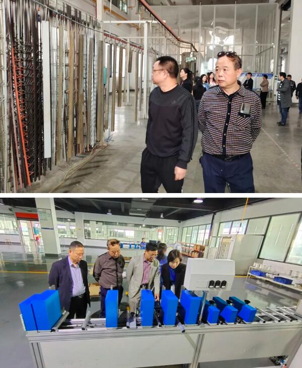考察團(tuán)一行又來(lái)到盼盼路12號(hào)-長(zhǎng)沙總部生產(chǎn)基地