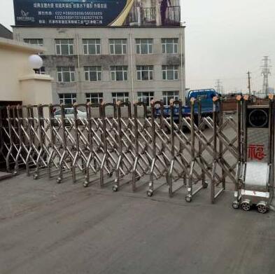 保定出安智能電動伸縮門為保定嘉盛光電科技股份有限公司提供保駕護